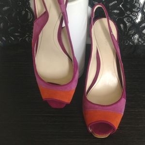 CALVIN KLEIN GENUINE SUEDE HEELS